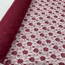 Budget Floral Flowers Lace Fabric - Bull Ring Fabrics