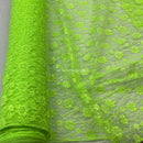 Budget Floral Flowers Lace Fabric - Bull Ring Fabrics