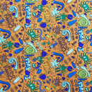 Bugs & Spiders Cotton Poplin Fabric, Orange - Bull Ring Fabrics