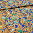 Bugs & Spiders Cotton Poplin Fabric, Orange - Bull Ring Fabrics