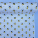 Bumblebee Cotton Poplin Fabric Rose & Hubble Dress Skirt, Ivory/Cream - Bull Ring Fabrics