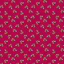 Bumblebee Digital Cotton Craft Bee Fabric 140cm, Cerise - Bull Ring Fabrics