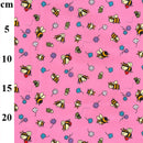 Bumblebee & Flowers Rose & Hubble Cotton Poplin Fabric - Bull Ring Fabrics