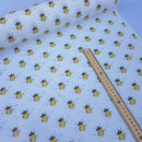 Bumblebee Rose & Hubble Cotton Poplin Dress Fabric - Bull Ring Fabrics