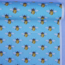 Bumblebee Rose & Hubble Cotton Poplin Dress Fabric - Bull Ring Fabrics