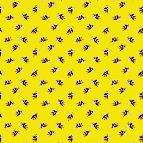 Bumble Bee 100% Cotton Craft Quilting Fabric 140cm Wide