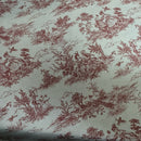 Digital Print Cotton Rich Fabric Curtain Craft Upholstery 140cm