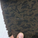 Camouflage Print Wool Blend Fabric, Brown - Bull Ring Fabrics