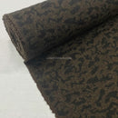Camouflage Print Wool Blend Fabric, Brown - Bull Ring Fabrics