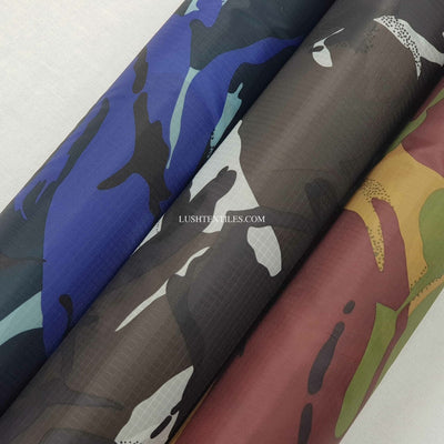 Camouflage Waterproof Ripstop Fabric - Bull Ring Fabrics