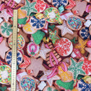 Christmas Cookies Print Digital Cotton Fabric