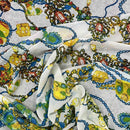 Chains Printed Chiffon Dress Fabric - Bull Ring Fabrics