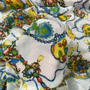 Chains Printed Chiffon Dress Fabric - Bull Ring Fabrics