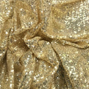 CHAMPAGNE Sequins Heavy Net Sparkling Fabric Skirt Prom Midi Dress Gypsy Wedding - Bull Ring Fabrics