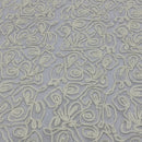 Chantilly Rope Pattern Lace Net Frill Dress Fabric, Cream - Bull Ring Fabrics