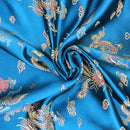 Chinese Dragon Silk Brocade Dress Fabric - Bull Ring Fabrics