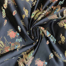 Chinese Dragon Silk Brocade Dress Fabric - Bull Ring Fabrics