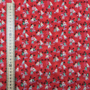 Christmas Bells Xmas Print Cotton Fabric, Red - Bull Ring Fabrics