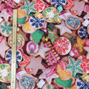 Christmas Cookies Print Digital Cotton Fabric - Bull Ring Fabrics