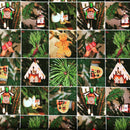 Christmas Digtal Print Cotton Canvas Fabric Tablecoth Cushion 60" - Bull Ring Fabrics
