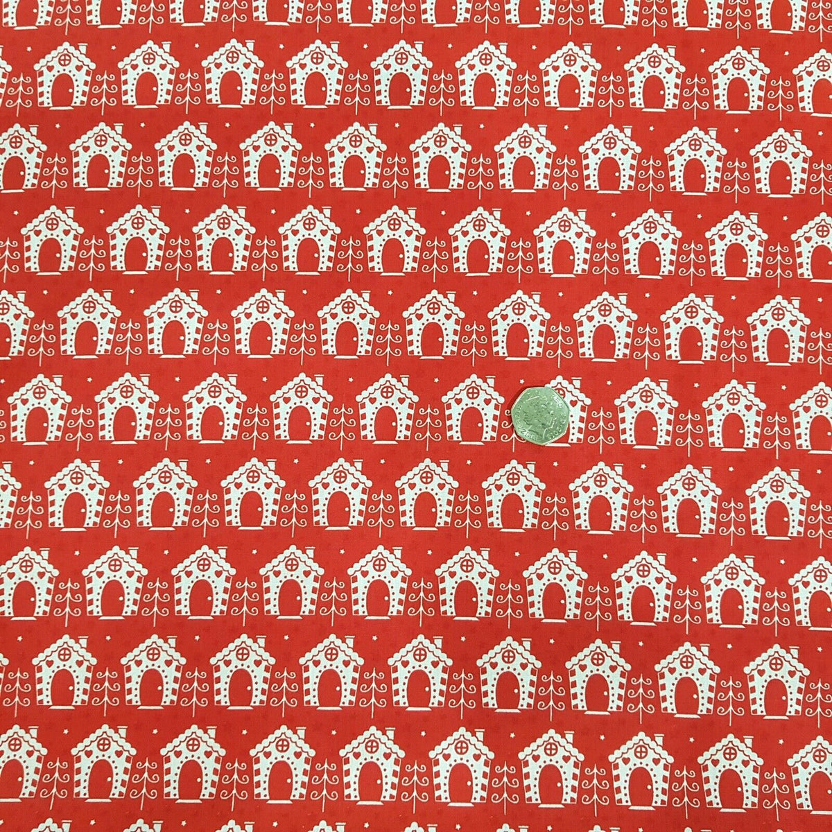 Christmas Polycotton Fabric Quilting Dress Xmas Crafts 45" - Bull Ring Fabrics