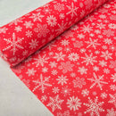 Christmas PolyCotton Fabric Xmas Crafts Material 45" - Bull Ring Fabrics