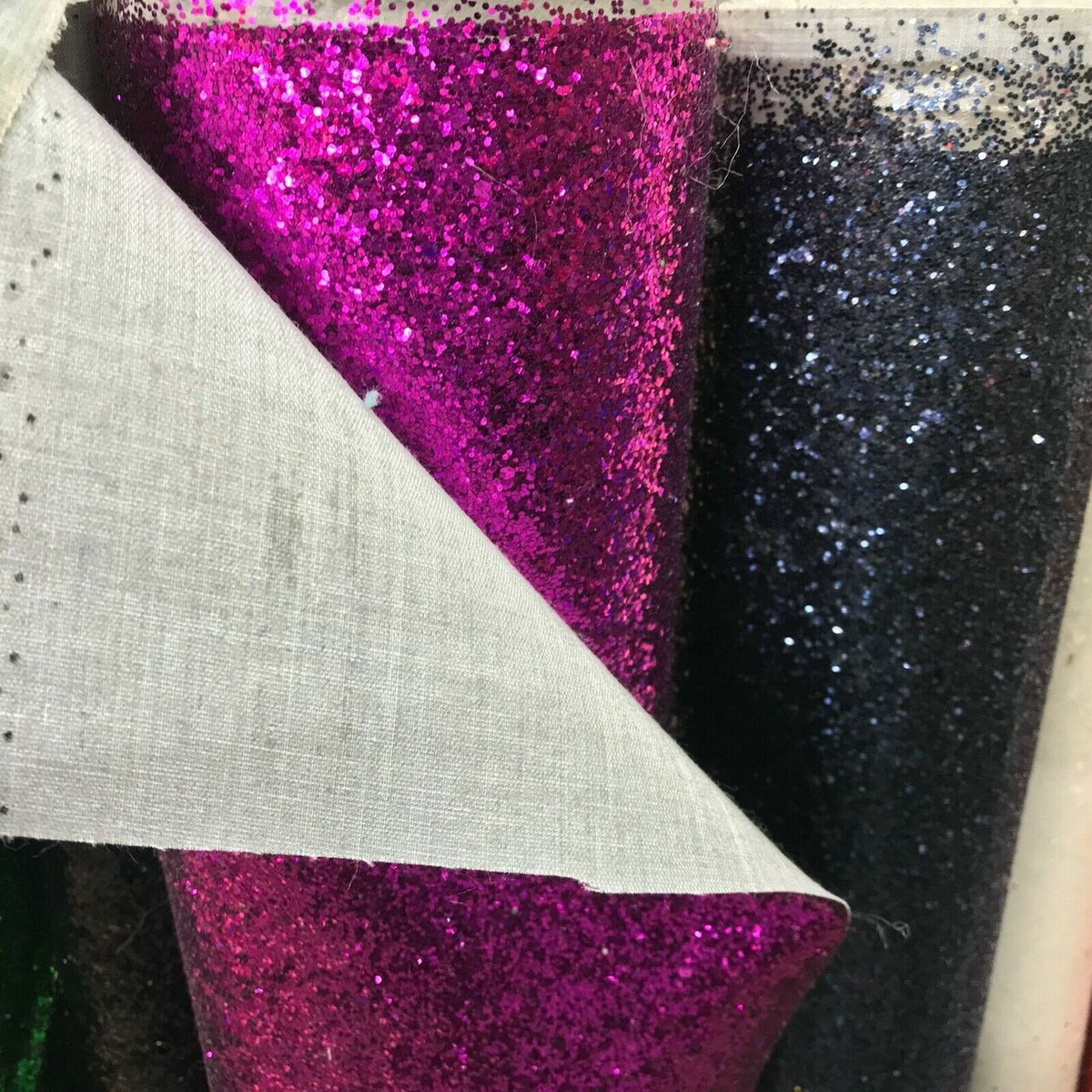 Chunky Glitter Vinyl Fabric Craft Wall Art 54" - Bull Ring Fabrics