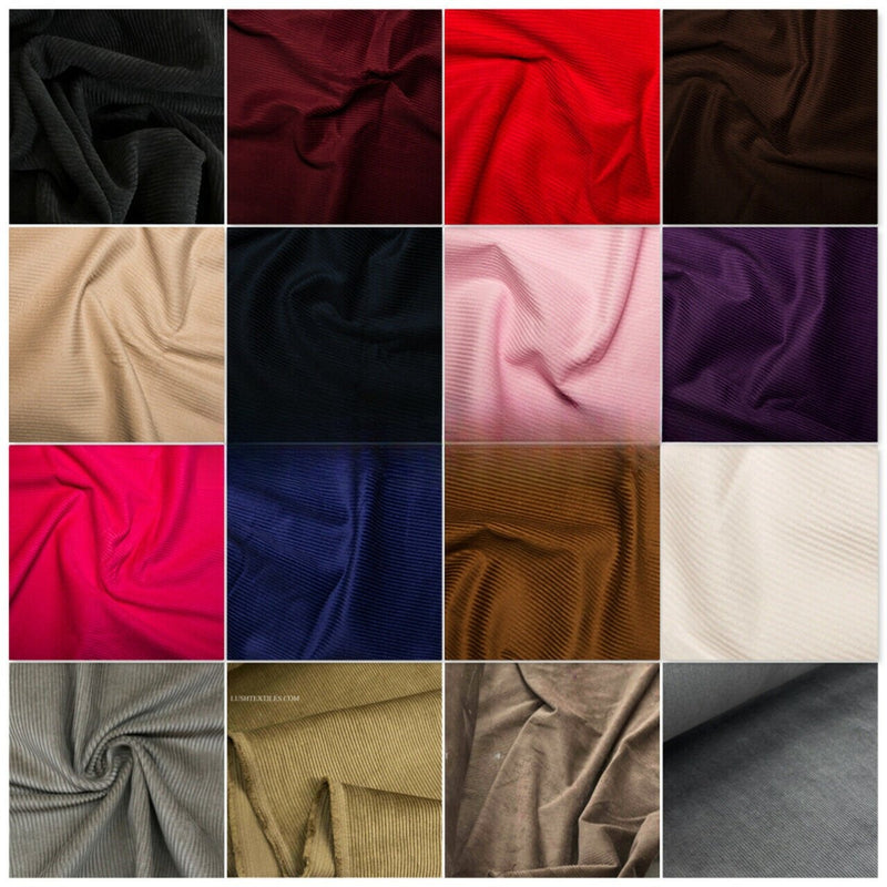 Cotton Corduroy Needle & Jumbo Cord Dress Fabric 150cm - Bull Ring Fabrics