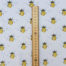 Cotton Poplin Bumble Bees Rose & Hubble Dress Quilting Fabric 45" - Bull Ring Fabrics