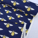 Cotton Poplin Bumble Bees Rose & Hubble Dress Quilting Fabric 45" - Bull Ring Fabrics