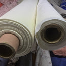 Cotton Sateen Curtain Lining Fabric 140cm, Ivory - Bull Ring Fabrics