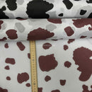 COW Spots Print PolyCotton Fabric Crafts Kids Fun Craft Dress Material, 112cm - Bull Ring Fabrics