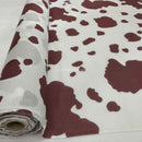 COW Spots Print PolyCotton Fabric Crafts Kids Fun Craft Dress Material, 112cm - Bull Ring Fabrics