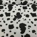 COW Spots Print PolyCotton Fabric Crafts Kids Fun Craft Dress Material, 112cm - Bull Ring Fabrics