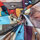 Cupboard Handles Digital Print Cotton Fabric - Bull Ring Fabrics