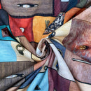 Cupboard Handles Digital Print Cotton Fabric - Bull Ring Fabrics