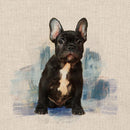 Cushion Picture Panel, French Bull Dog - Bull Ring Fabrics