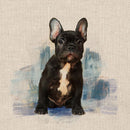 Cushion Picture Panel, French Bull Dog - Bull Ring Fabrics