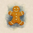 Cushion Picture Panel, Gingerbread Man - Bull Ring Fabrics