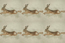 Cushion Picture Panel, Leaping Hare - Bull Ring Fabrics