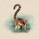 Cushion Picture Panel, Lemur - Bull Ring Fabrics