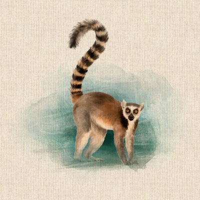 Cushion Picture Panel, Lemur - Bull Ring Fabrics