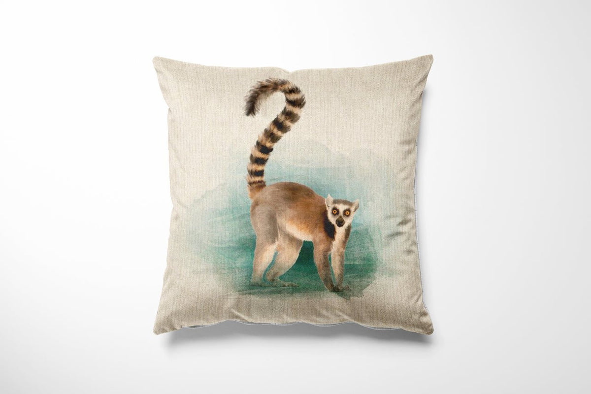 Cushion Picture Panel, Lemur - Bull Ring Fabrics