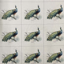 Cushion Picture Panel, Peacock Birds - Bull Ring Fabrics
