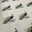 Cushion Picture Panel, Peacock Birds - Bull Ring Fabrics