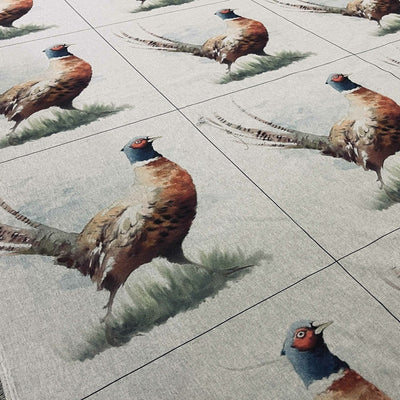 Cushion Picture Panel, Pheasant - Bull Ring Fabrics