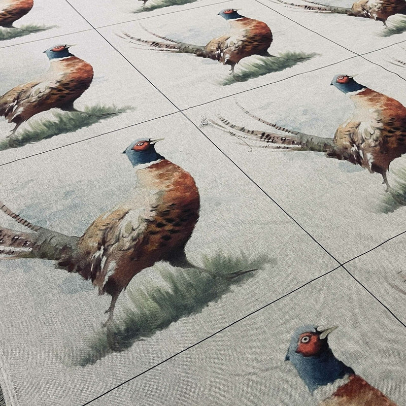 Cushion Picture Panel, Pheasant - Bull Ring Fabrics