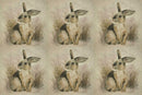 Cushion Picture Panel, Rabbit - Bull Ring Fabrics