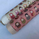100% Cotton Poplin Fabric Russian Dolls Rose & Hubble 45”