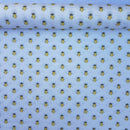 Bumblebee Print COTTON Poplin Fabric Rose & Hubble Dress Skirt, Ivory/Cream